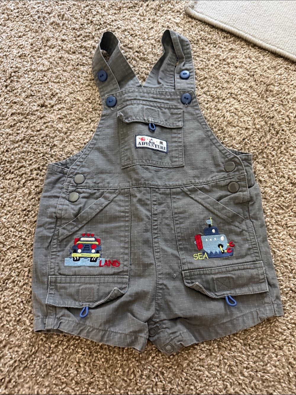 Embroidered Overalls for Kids